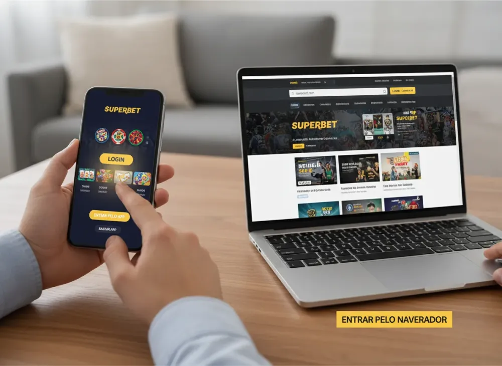 Superbet login: entrar pelo app ou pelo navegador